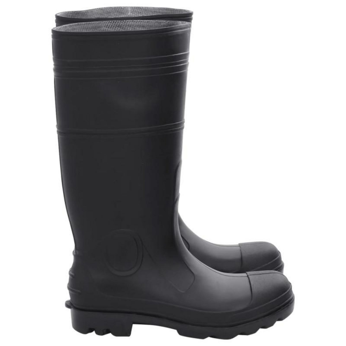 VIDAXL Bottes de pluie noir taille 41 PVC
