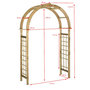 Voir la diapositive 6 : VIDAXL Arche avec treillis Bois de pin vert impregne