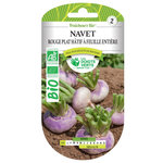 LES DOIGTS VERTS Graines navet rouge plat hâtif BIO Les Doigts Verts