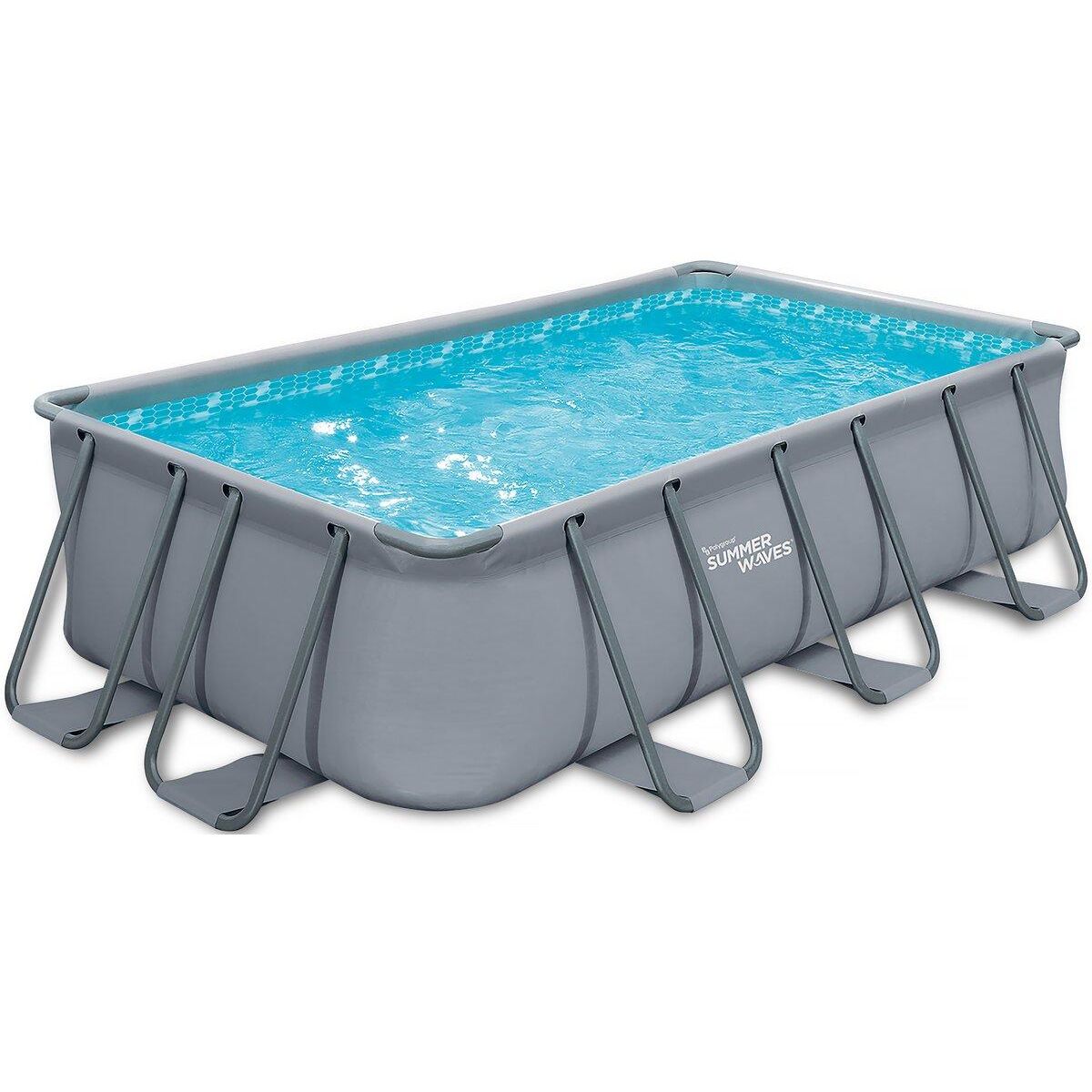 Habitat et Jardin Piscine tubulaire LUDO 3 - 5.49 x 2.74 x 1.32 m - filtration 5.29 m3/h