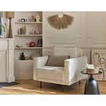 LISA DESIGN Charlie - fauteuil - pieds hauts - en velours côtelé. Coloris disponibles : Bleu, Rose, Beige, Jaune, Gris, Vert, Marron, Orange