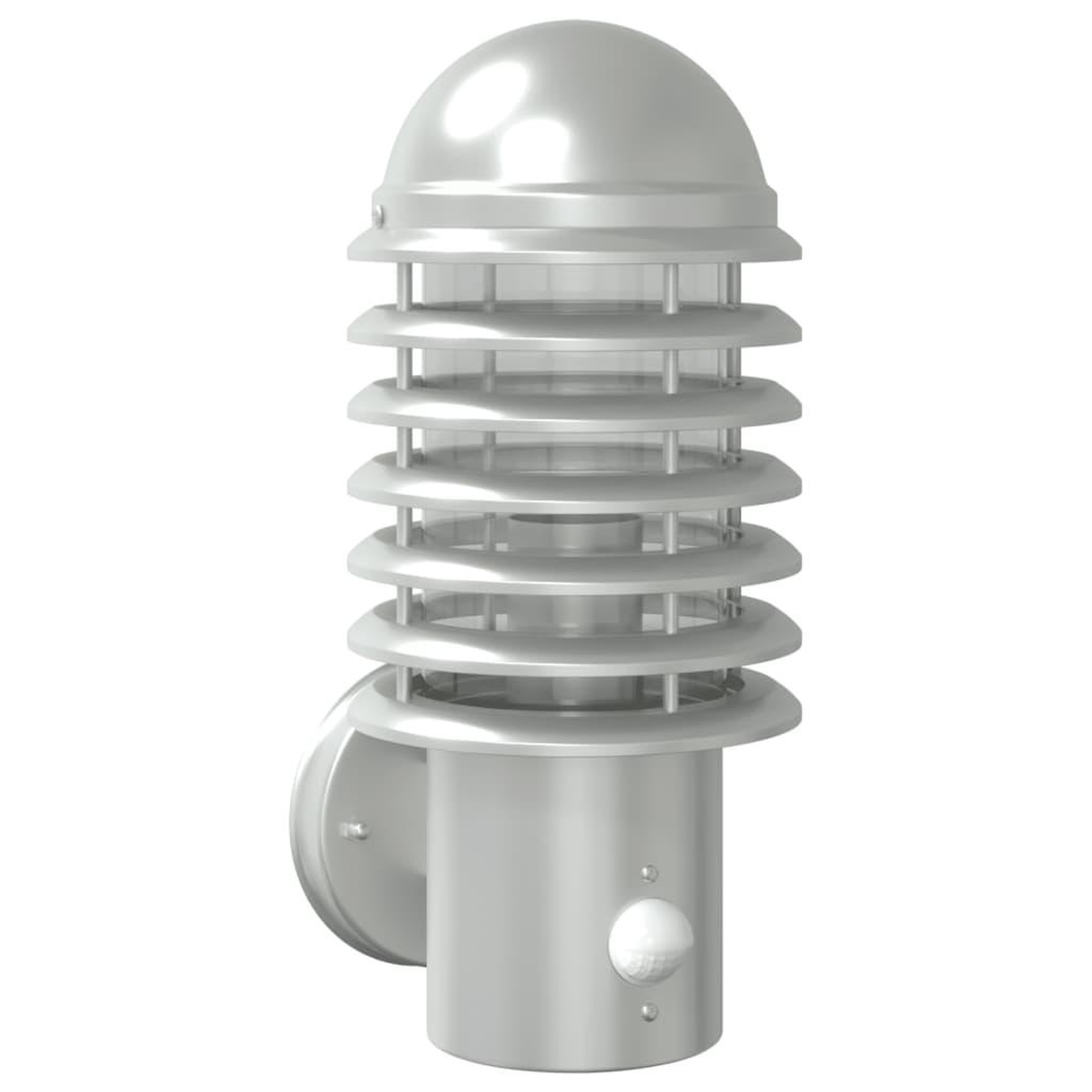 Voir la diapositive 2 : VIDAXL Applique murale d'exterieur et capteur argente acier inoxydable