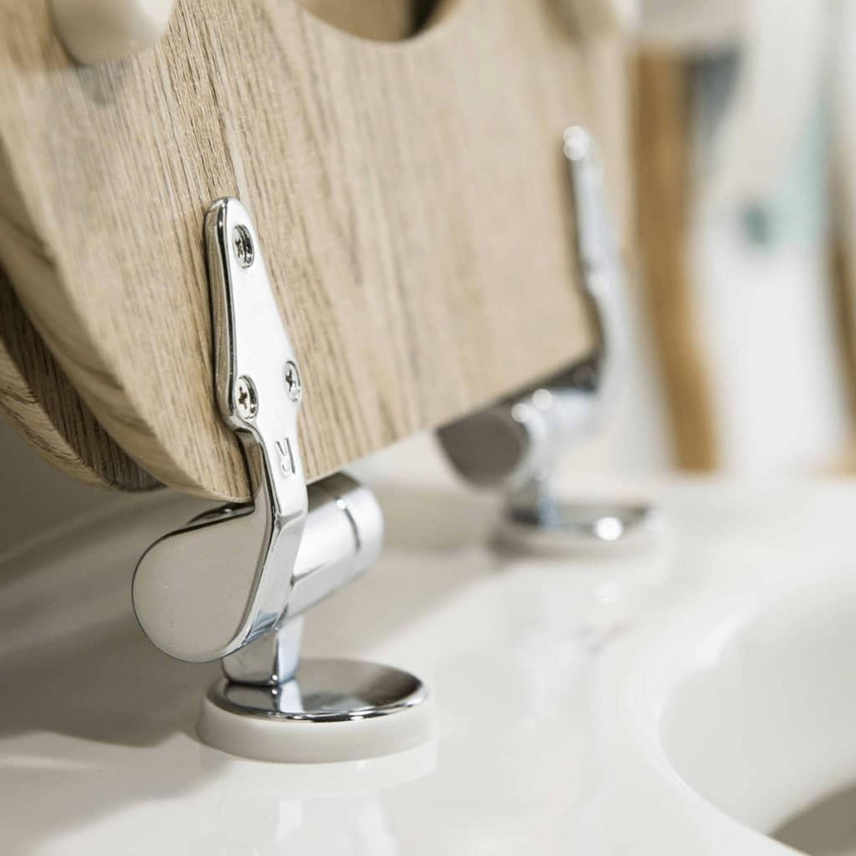 TIGER Tiger Abattant WC a fermeture en douceur Scaffold MDF Marron 252022546