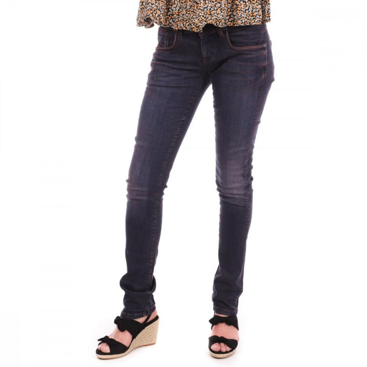 Jean skinny shop rouge femme