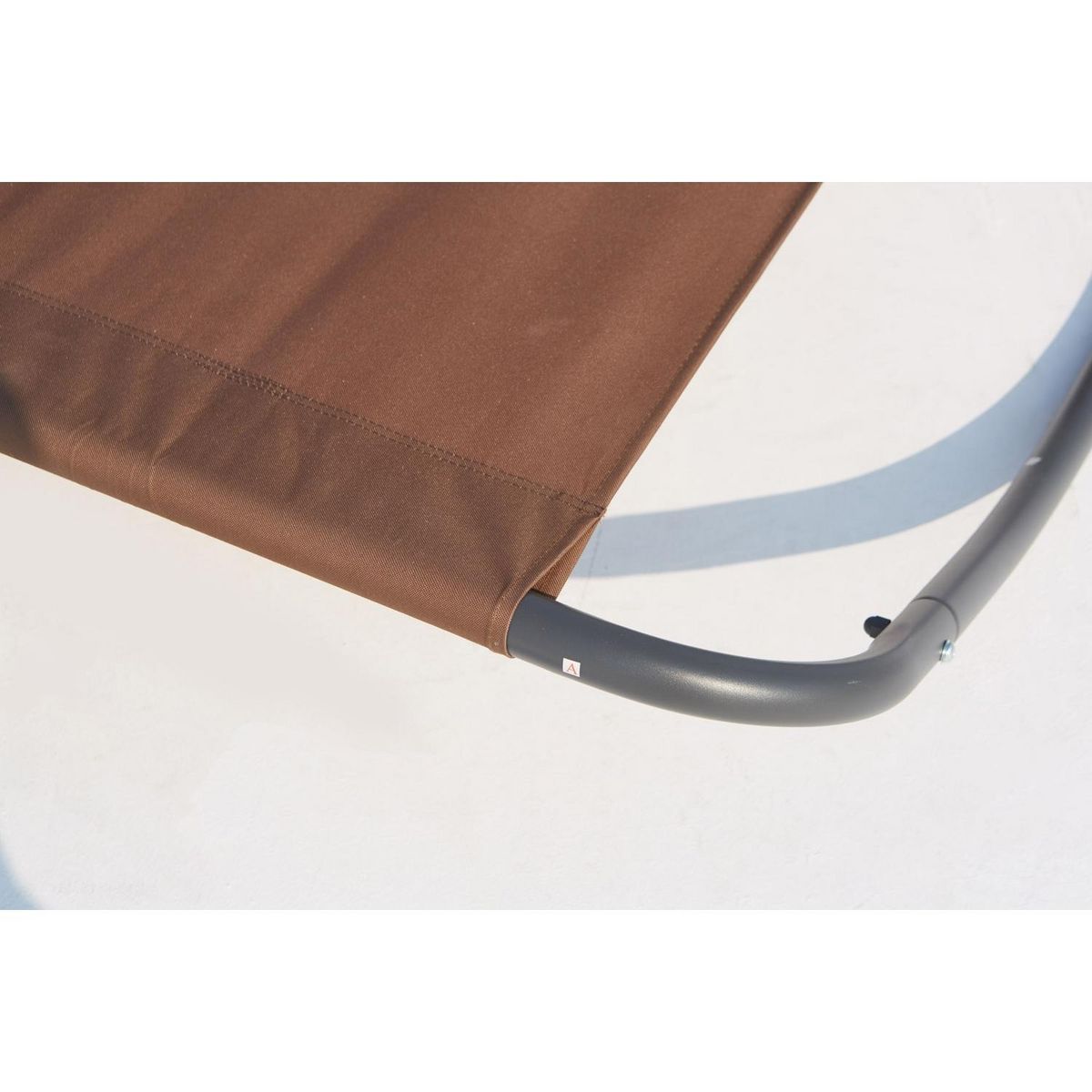 CONCEPT USINE Transat à bascule 2 personnes chocolat COACHELLA