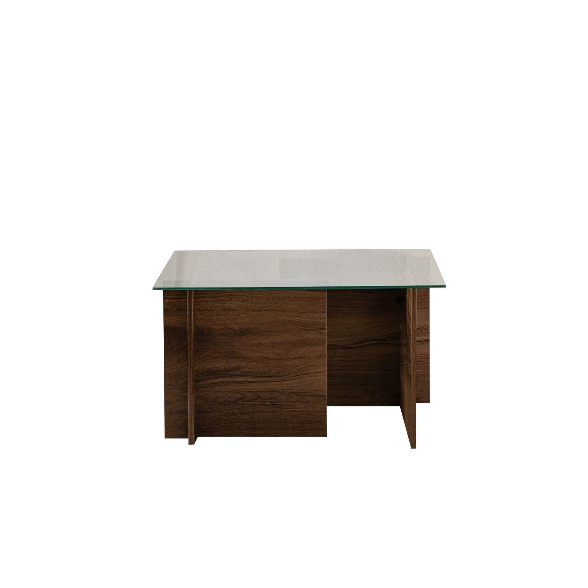 Habitat et Jardin Table basse en bois  vetrino  - 105 x 65 x 40 cm - noyer