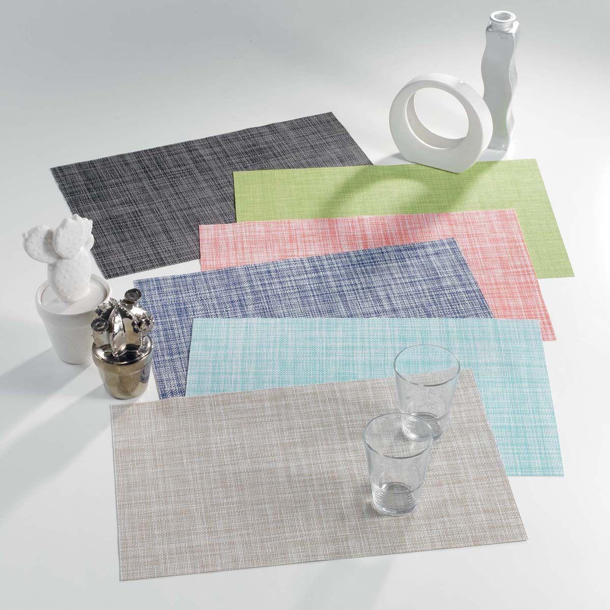 Voir la diapositive 2 : Douceur d'Intérieur Set de table  punto  30x45cm naturel