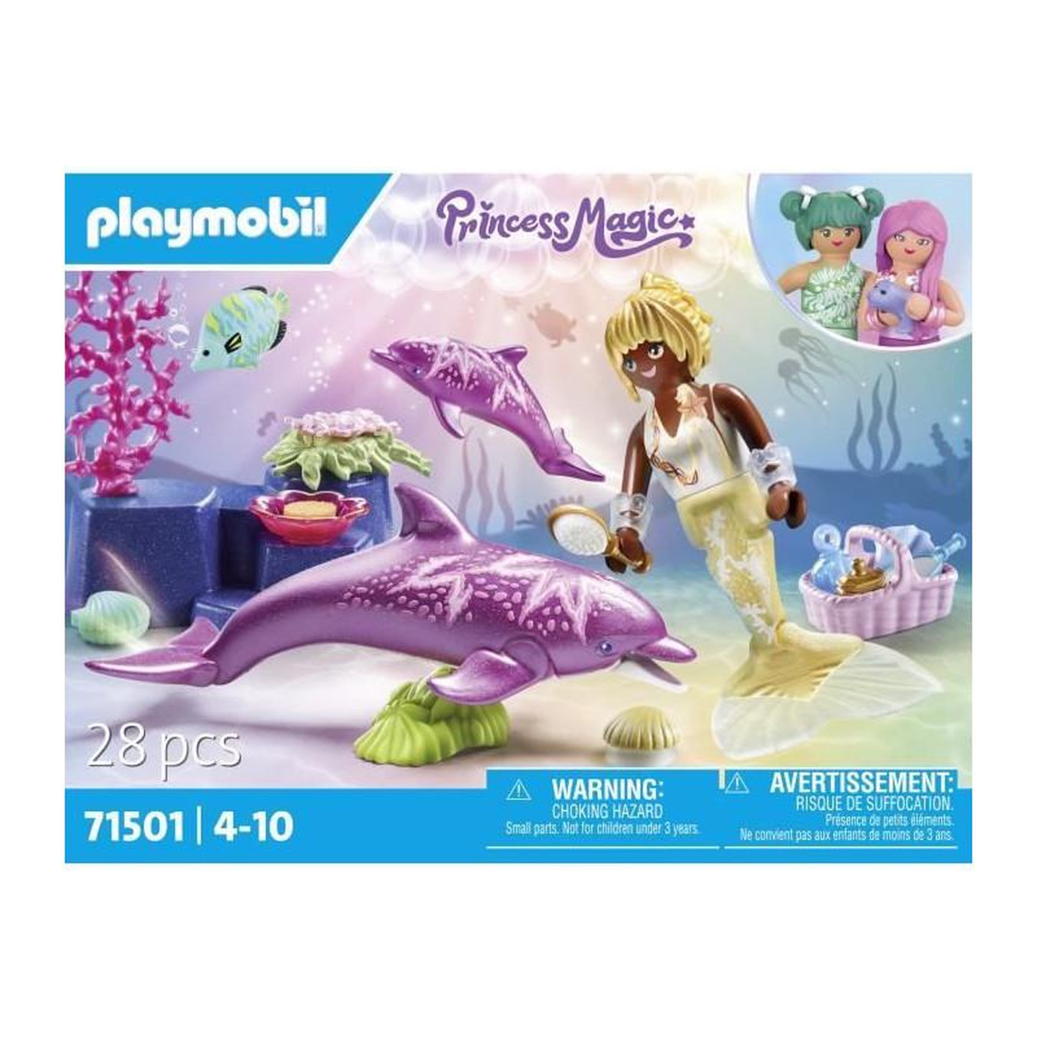 Voir la diapositive 5 : PLAYMOBIL 71501 - Sirène avec dauphins