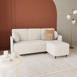 BEST MOBILIER Calypso - canapé d'angle réversible 4 places convertible avec coffre en tissu. Coloris disponibles : Bleu, Orange, Vert, Beige, Gris