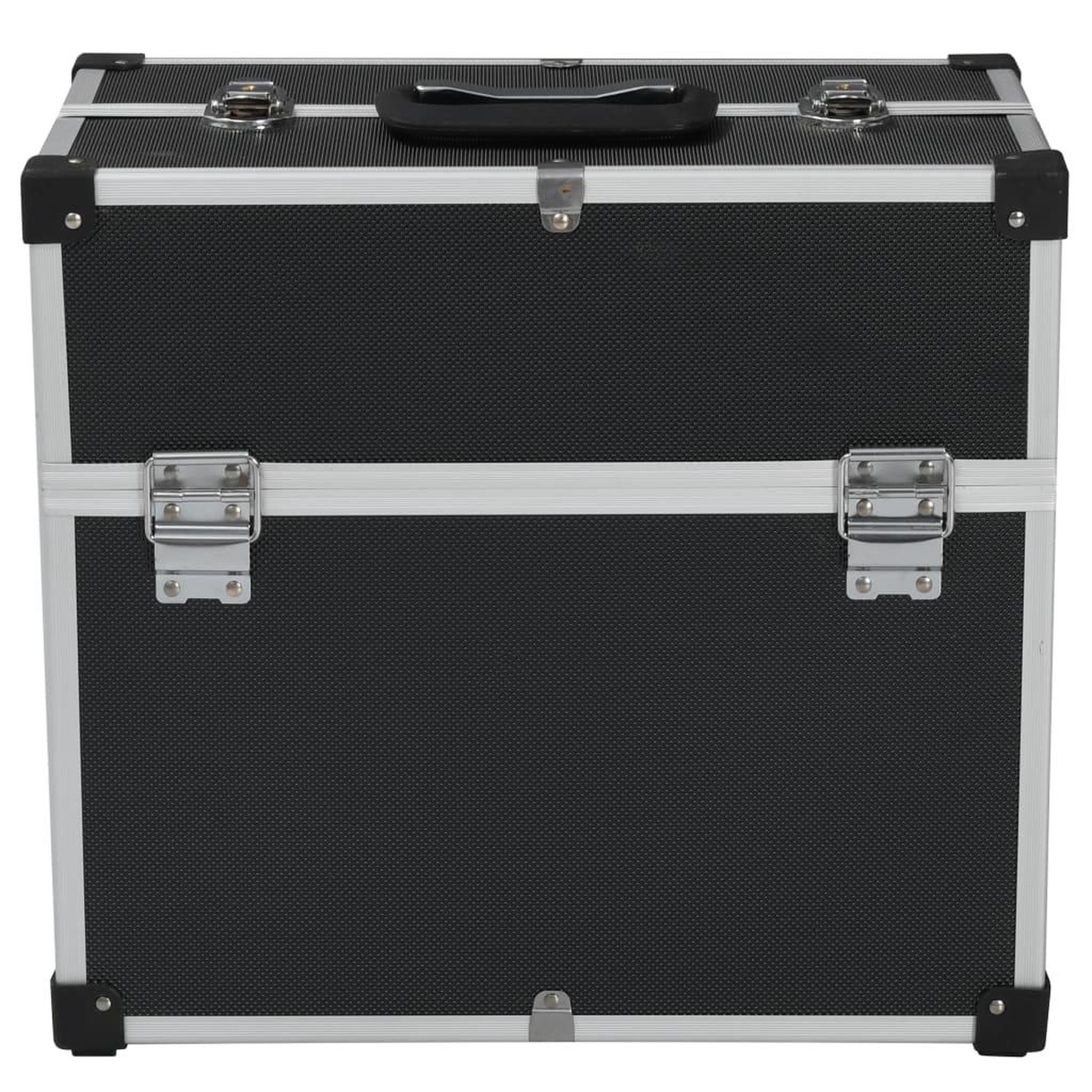Voir la diapositive 4 : VIDAXL Boîte a outils 38x22,5x34 cm Noir Aluminium