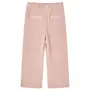 VIDAXL Pantalons pour enfants velours cotele rose clair 104