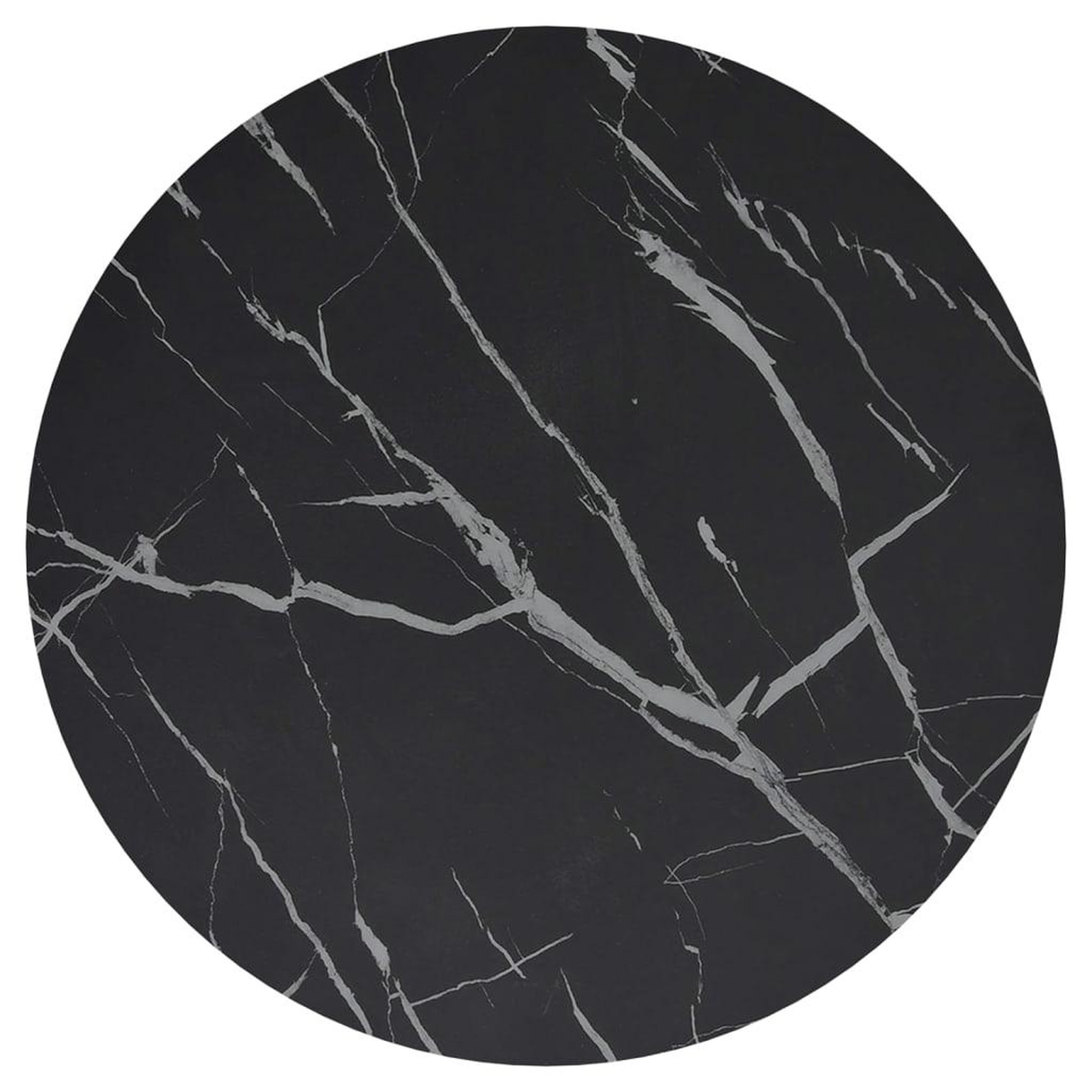 Voir la diapositive 5 : VIDAXL Table d'appoint Dore et marbre noir 45 cm Verre trempe