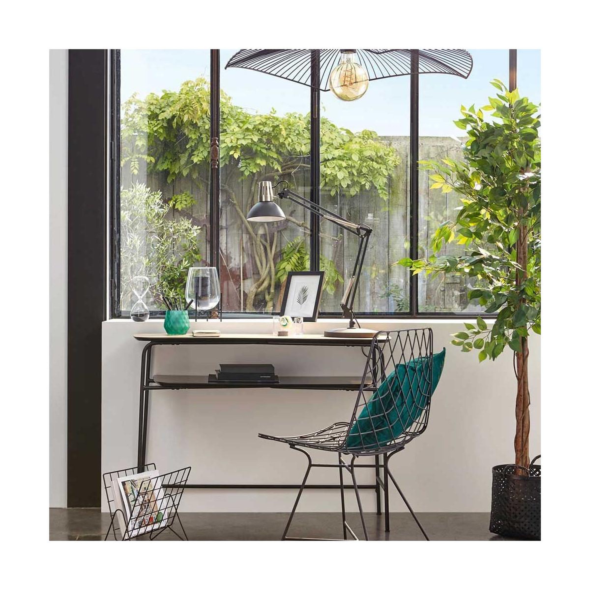 Voir la diapositive 2 : ATMOSPHERA Suspension Design en Métal  Cuzco  58cm Noir