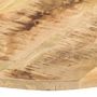 Voir la diapositive 3 : VIDAXL Dessus de table Bois de manguier solide Rond 15-16 mm 40 cm
