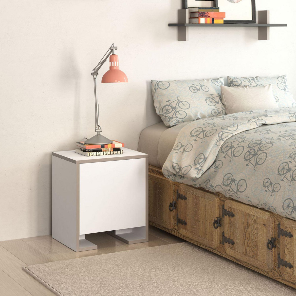 TOILINUX Table de chevet Payti