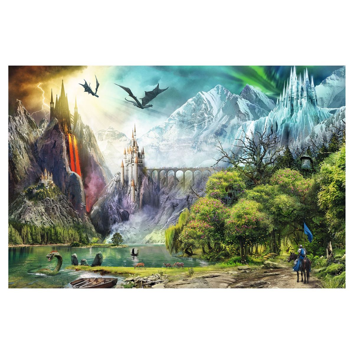 RAVENSBURGER Puzzle 3000 pièces Le règne des dragons