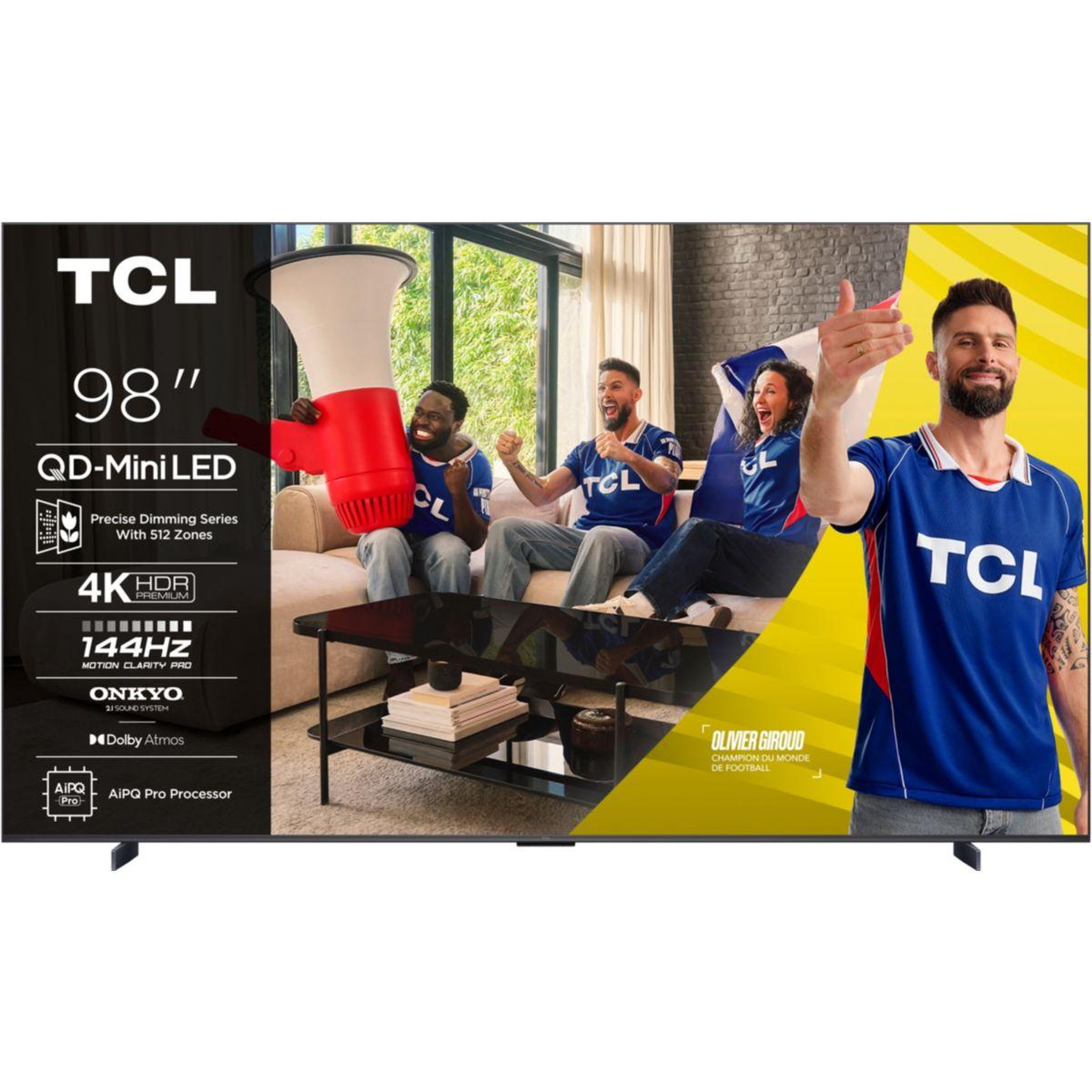 TCL TV Mini LED 98C69K 2025-98 pouces (248cm)