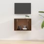 Voir la diapositive 3 : VIDAXL Meuble TV mural Chene marron 57x34,5x40 cm