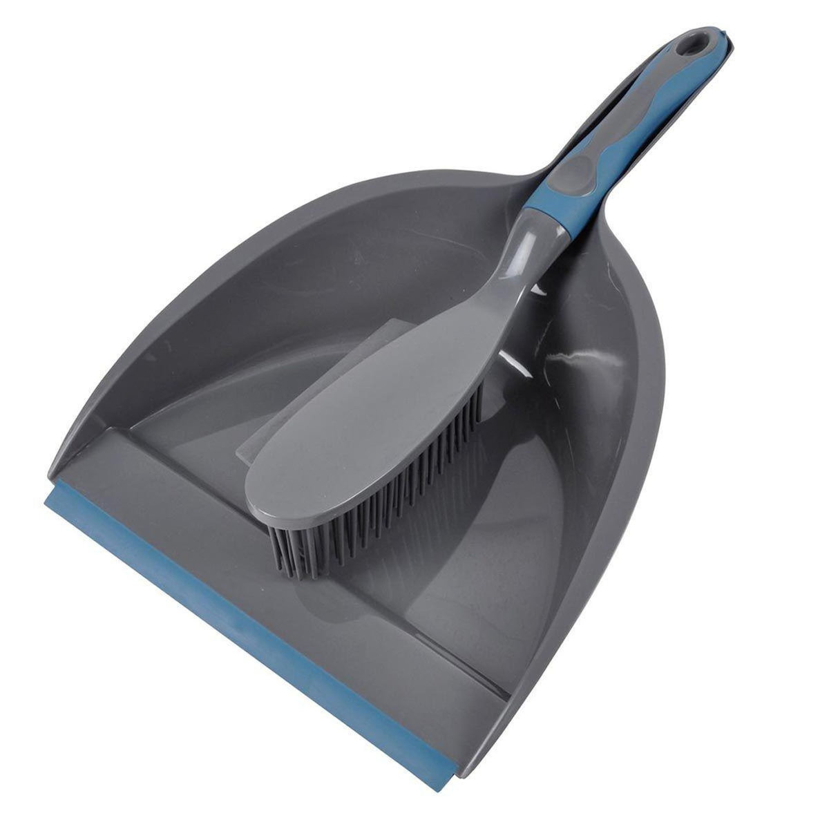 Paris Prix Pelle & Balayette  Raclette Poils  Anthracite & Bleu Paon