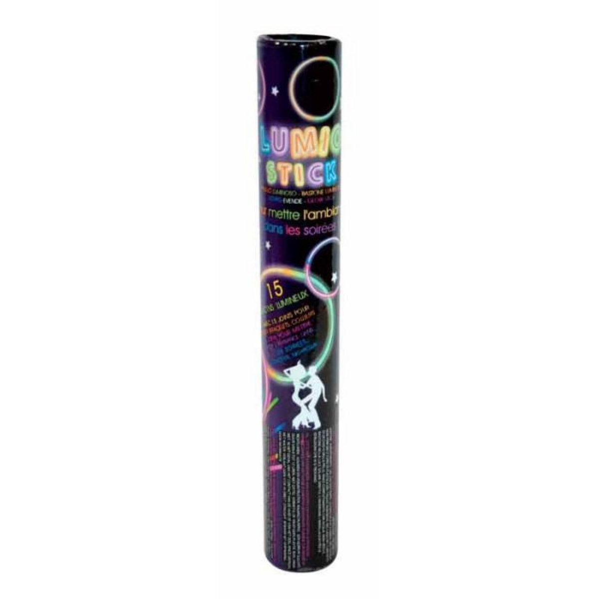 Paris Prix Lot de 15 Bâtons Lumineux  Lumio Stick  21cm Noir