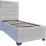 Habitat et Jardin Lit simple avec coffre  Tino  - 90 × 190 cm - Blanc