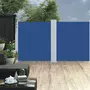 VIDAXL Auvent lateral retractable Bleu 140x600 cm