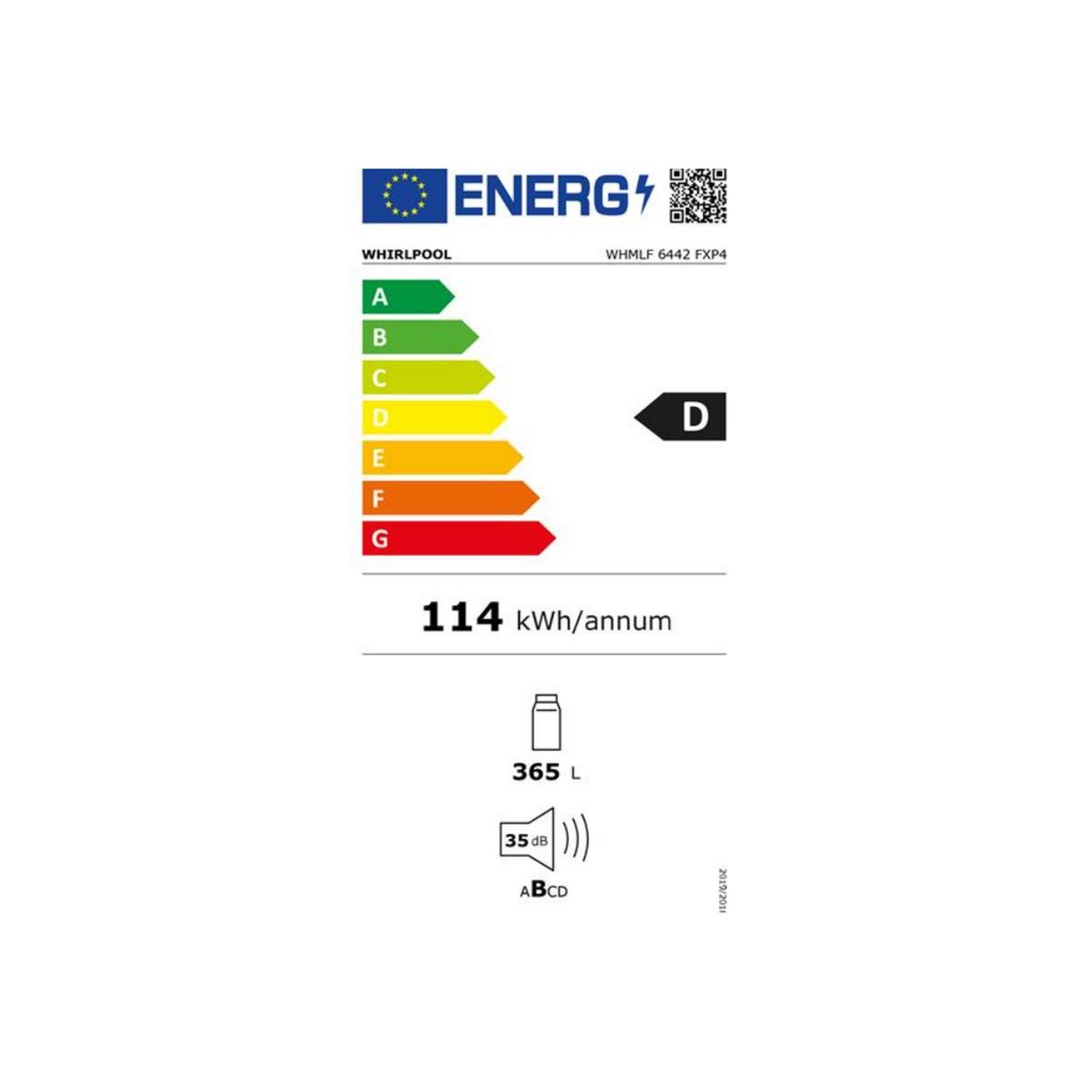 Voir la diapositive 2 : Whirlpool Réfrigerateur 1 porte 60cm 365l ventilé - whmlf6442fxp4