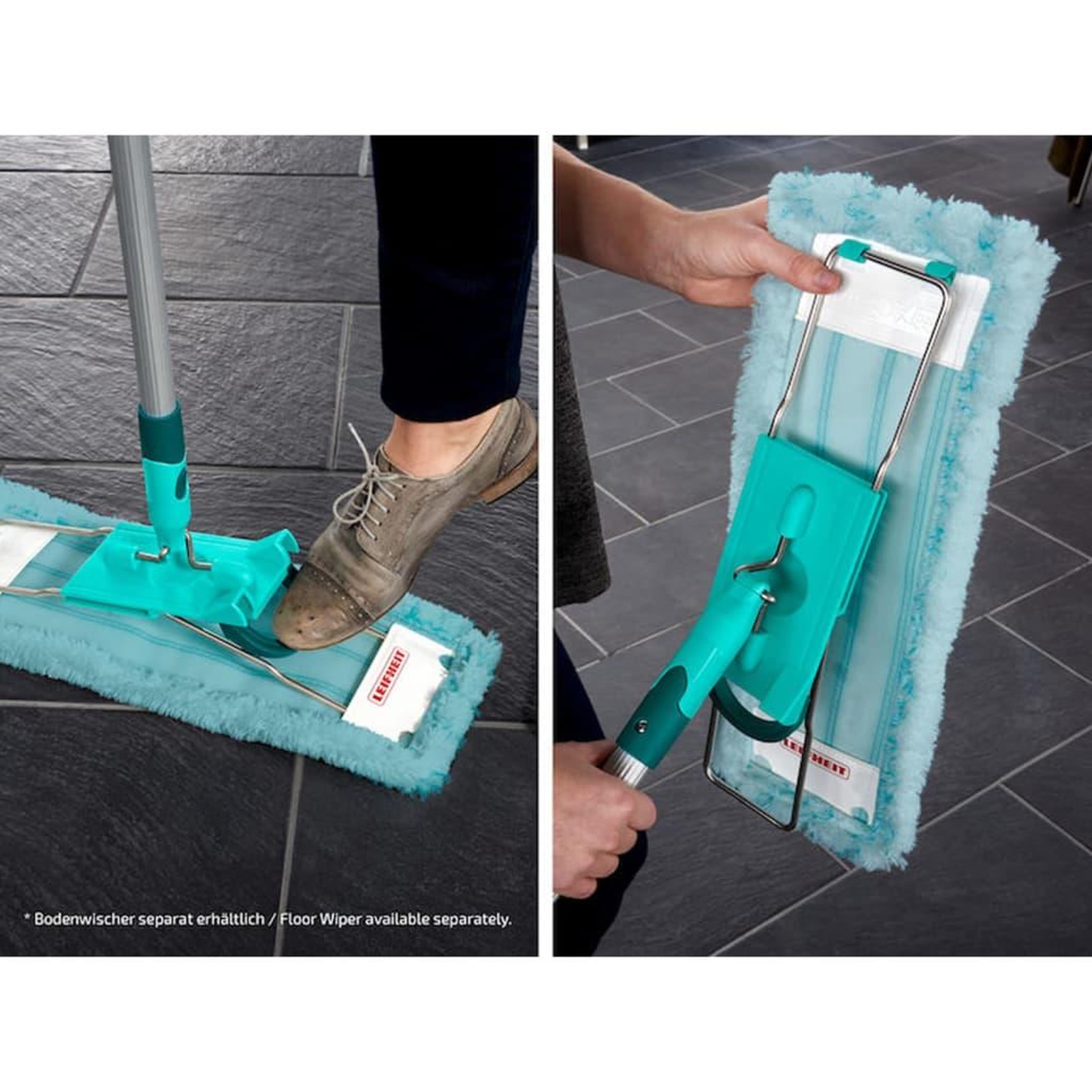 Voir la diapositive 2 : Leifheit Leifheit Tete de serpilliere Profi Extra Soft bleu 55116
