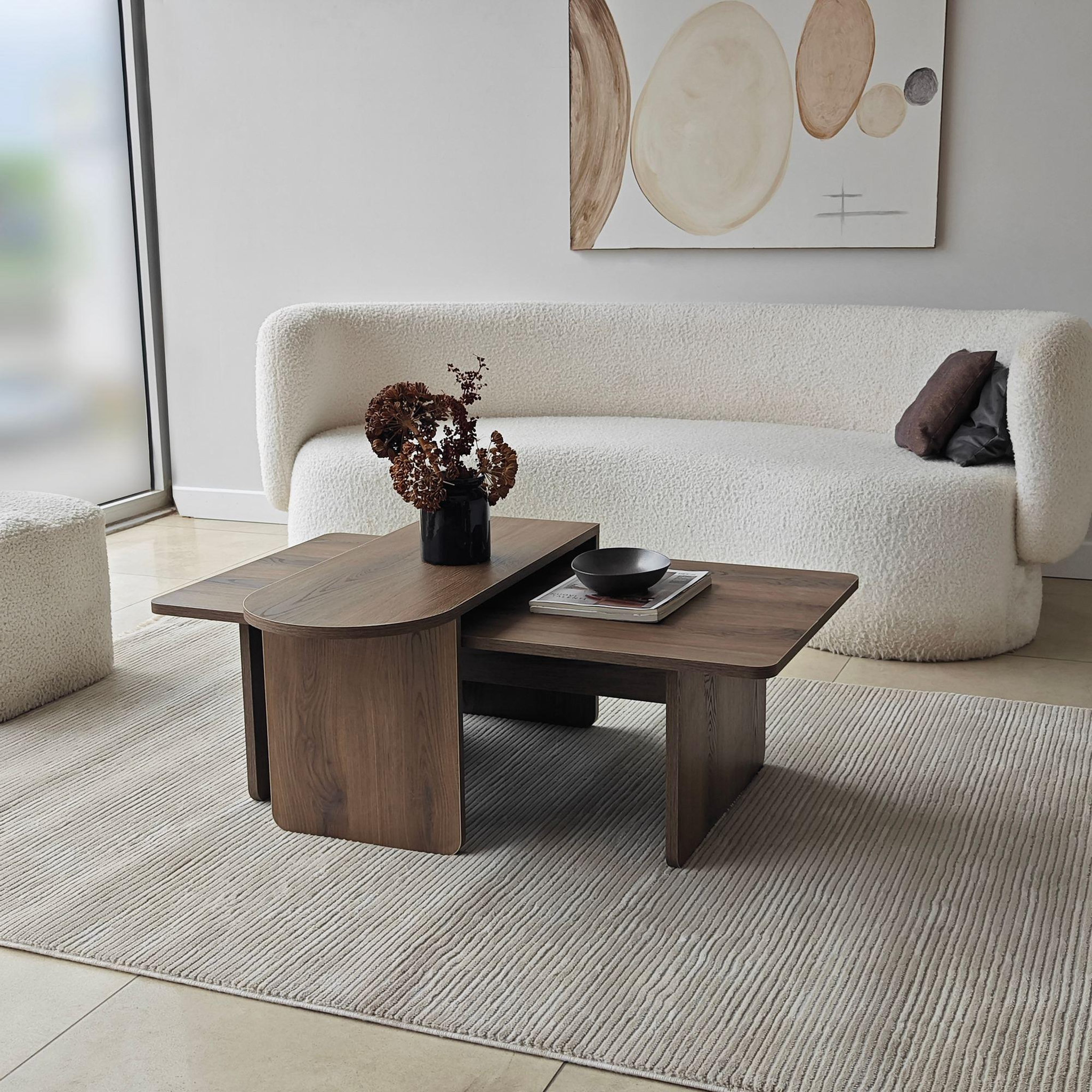 Voir la diapositive 3 : Habitat et Jardin Ensemble de table basse en bois  paris  105 x 60 x 35 cm - bronze