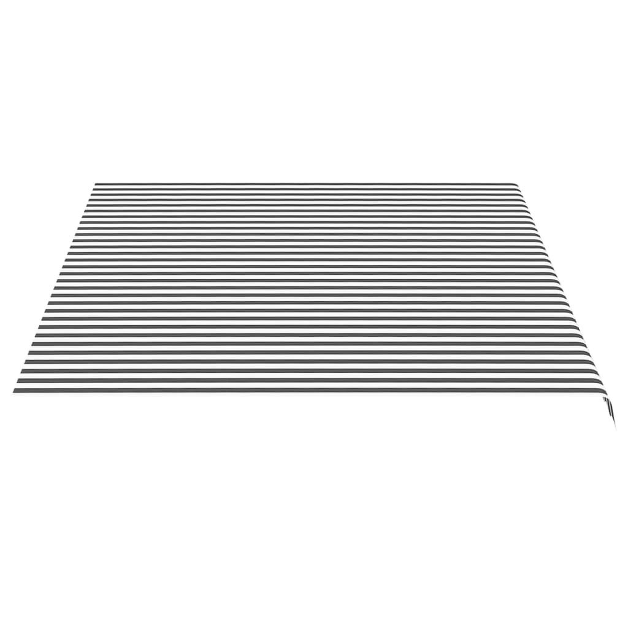 Voir la diapositive 4 : VIDAXL Tissu de remplacement pour auvent Anthracite et blanc 4,5x3,5 m