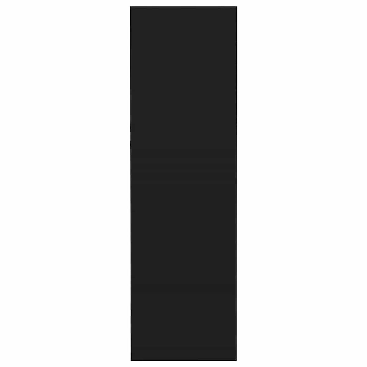 VIDAXL Armoire a chaussures murale noir 60x18x60 cm bois d'ingenierie