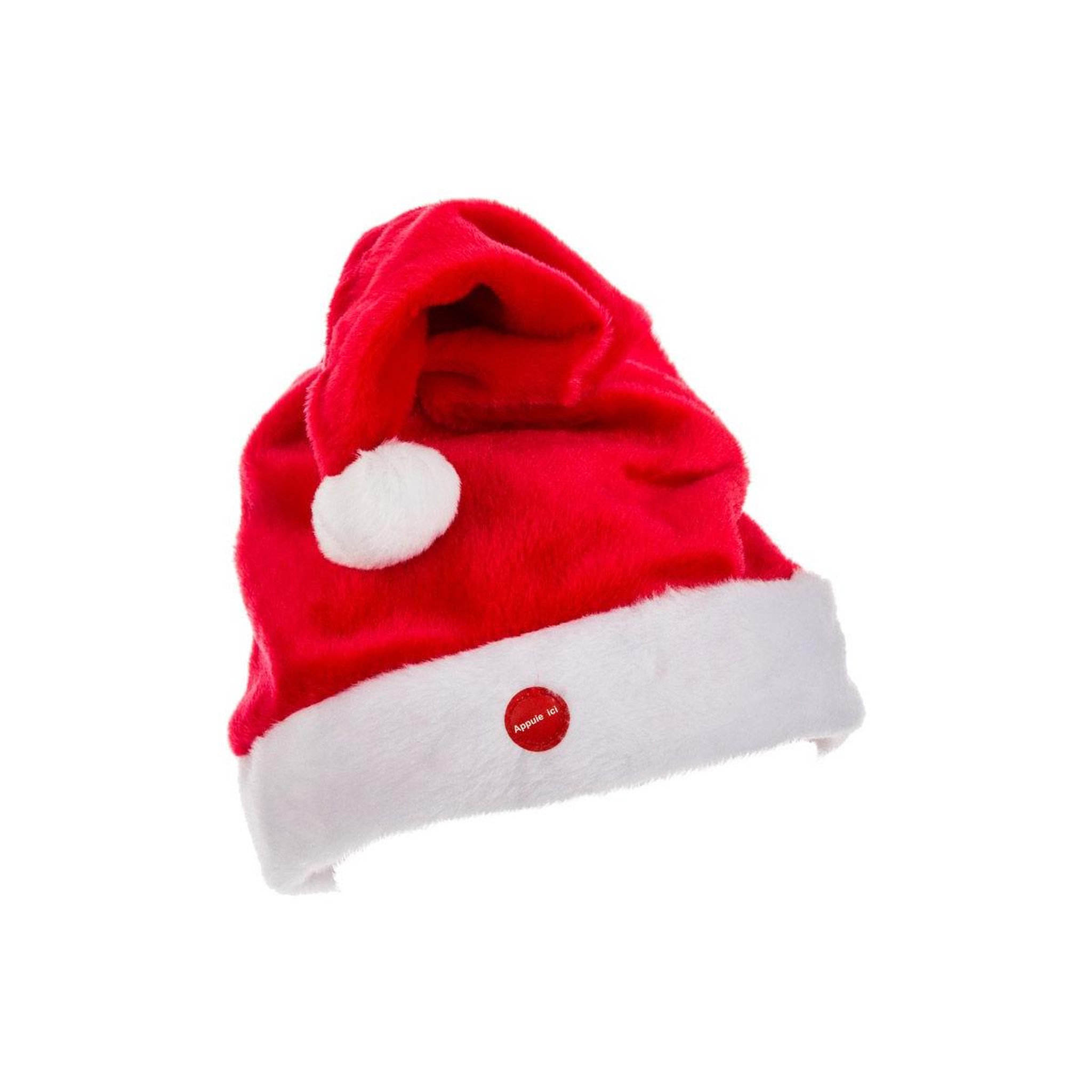 Voir la diapositive 1 : FEERIC LIGHT & CHRISTMAS Chapeau de Noël  Fun Mouvement  41cm Rouge