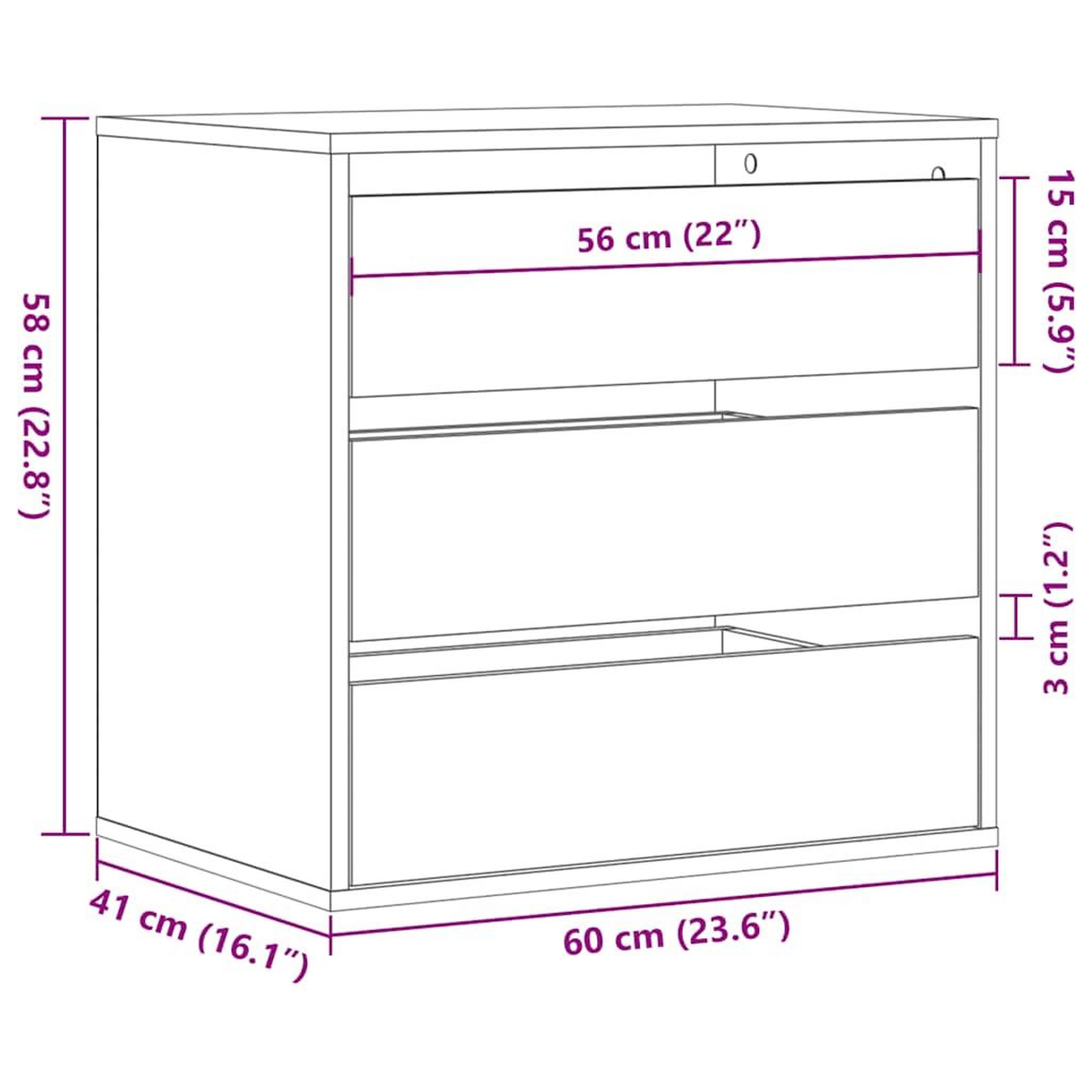 Voir la diapositive 6 : VIDAXL Commode d'angle blanc 60x41x58 cm bois d'ingenierie