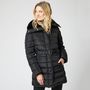 Voir la diapositive 1 : INEXTENSO Doudoune mi longue noire femme