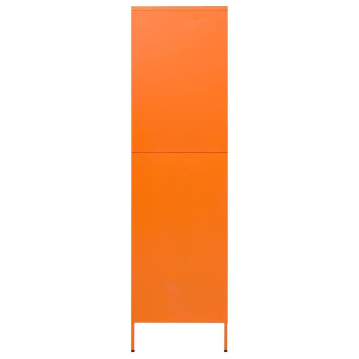 VIDAXL Garde-robe Orange 90x50x180 cm Acier
