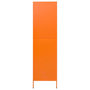 Voir la diapositive 4 : VIDAXL Garde-robe Orange 90x50x180 cm Acier