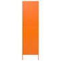 Voir la diapositive 4 : VIDAXL Garde-robe Orange 90x50x180 cm Acier