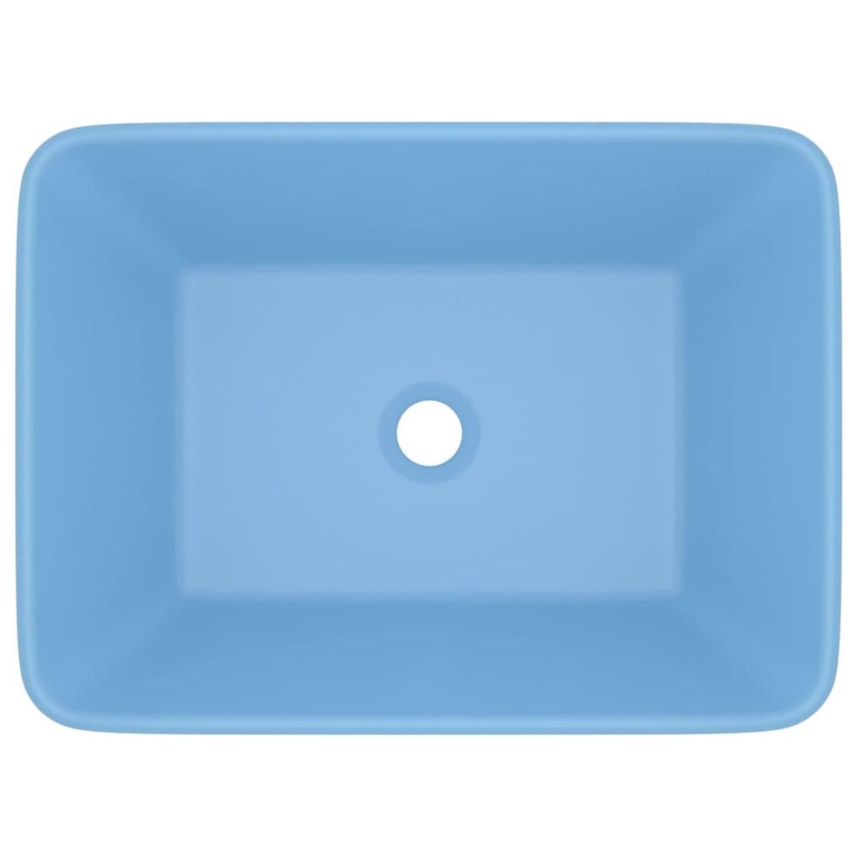 VIDAXL Lavabo de luxe Bleu clair mat 41x30x12 cm Ceramique