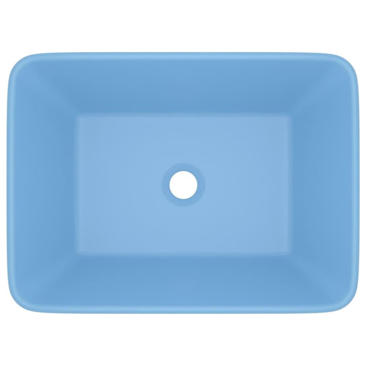 VIDAXL Lavabo de luxe Bleu clair mat 41x30x12 cm Ceramique