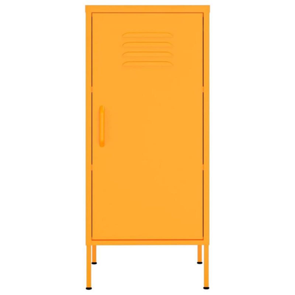 VIDAXL Armoire de rangement Jaune moutarde 42,5x35x101,5 cm Acier