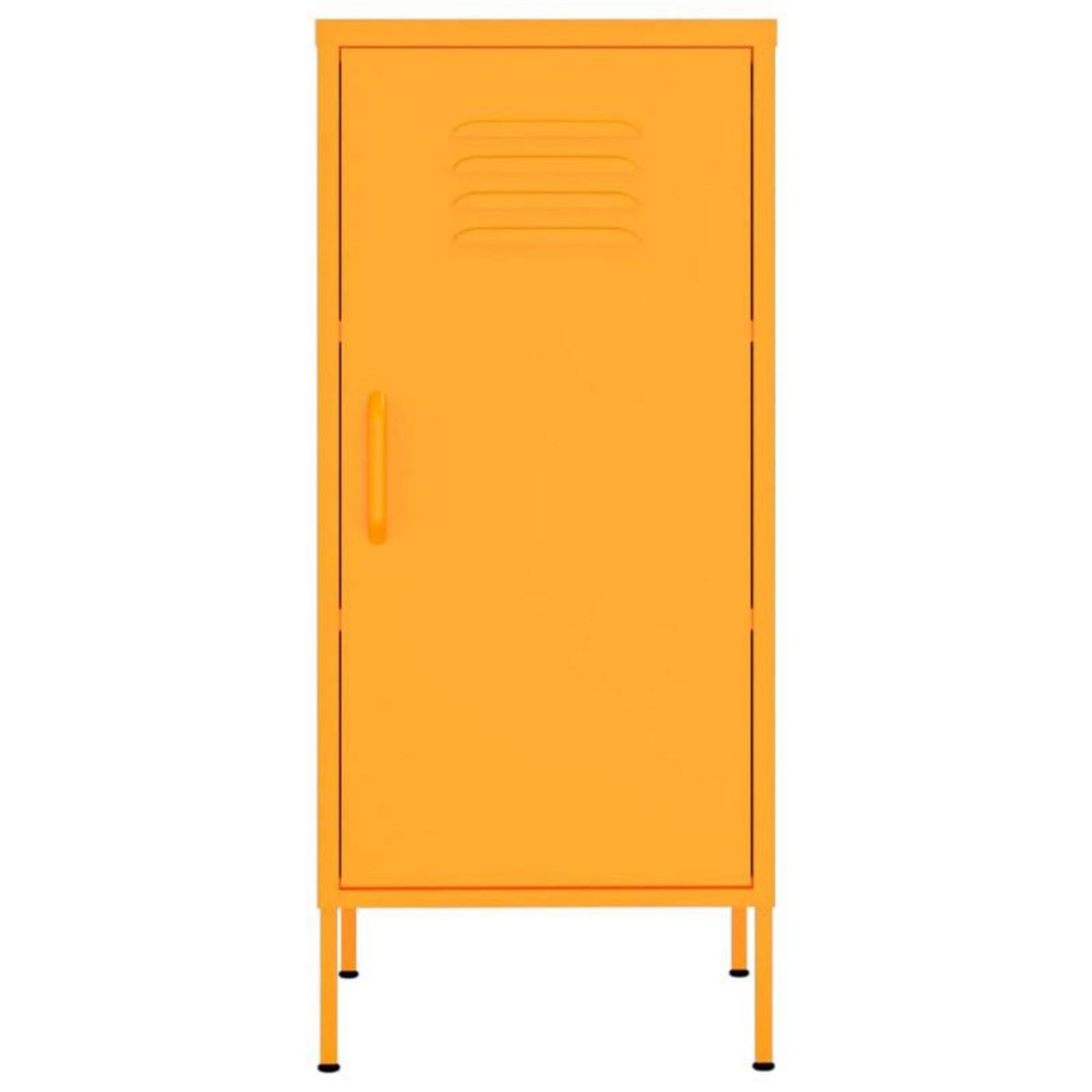 VIDAXL Armoire de rangement Jaune moutarde 42,5x35x101,5 cm Acier