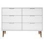 Voir la diapositive 4 : VIDAXL Commode MOLDE Blanc 113x40x80 cm Bois de pin massif