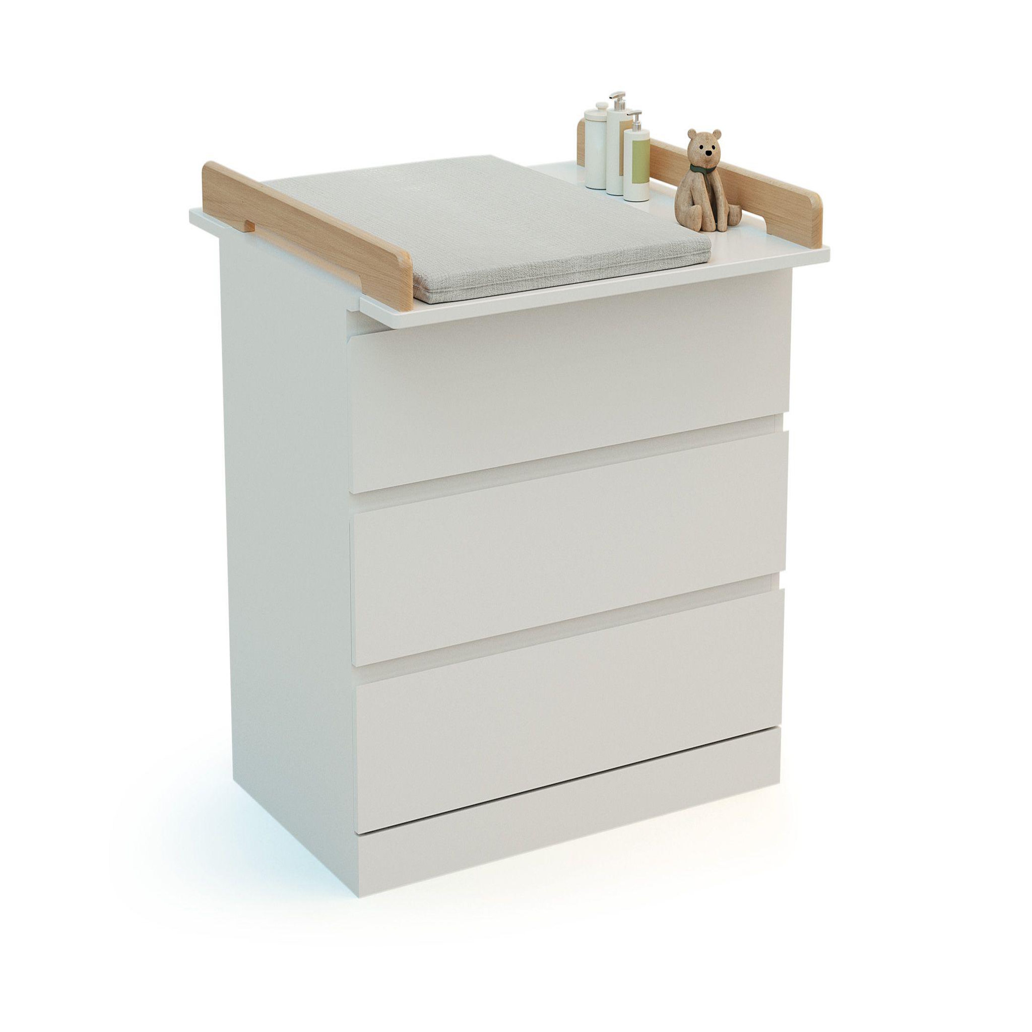 Voir la diapositive 5 : JURABABY Plan à langer universel 70 cm kira pour commode bébé