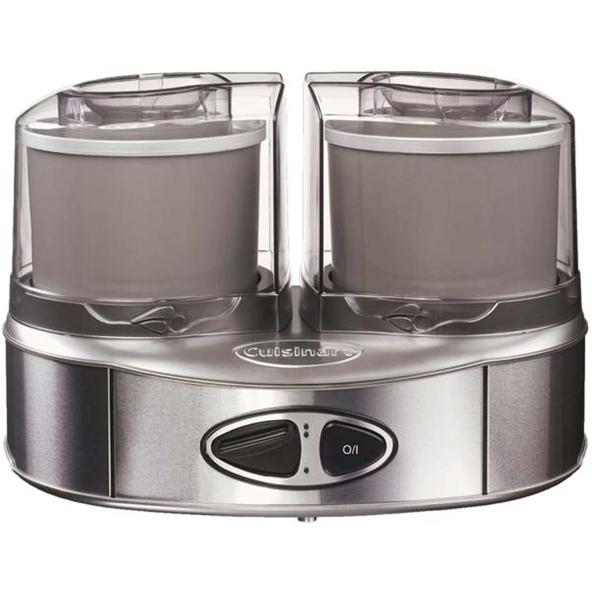 Voir la diapositive 1 : Cuisinart Sorbetière 2x1l 50w aluminium brossé - ICE40BCE