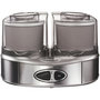 Voir la diapositive 1 : Cuisinart Sorbetière 2x1l 50w aluminium brossé - ice40bce