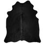 Voir la diapositive 2 : VIDAXL Tapis en peau de vache veritable Noir 150 x 170 cm