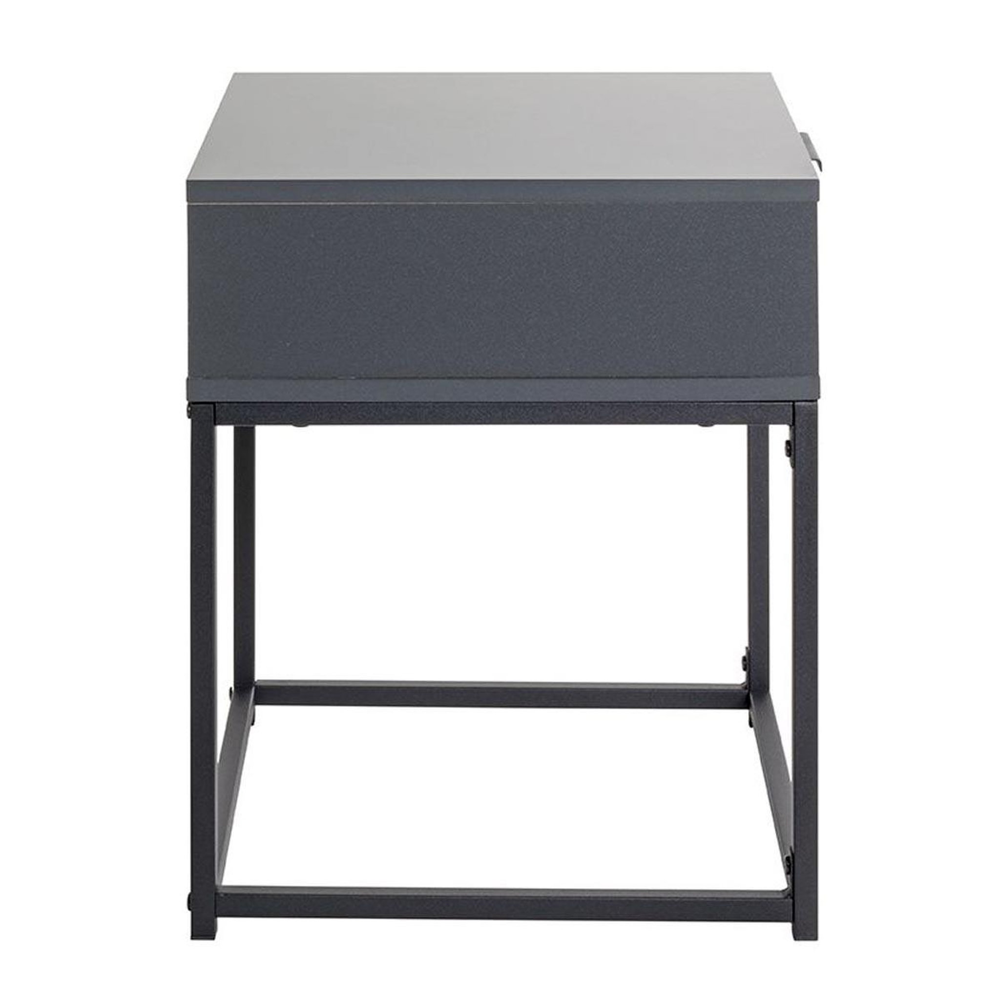 Voir la diapositive 3 : Paris Prix Table de chevet 1 tiroir  maluma  50cm anthracite & noir