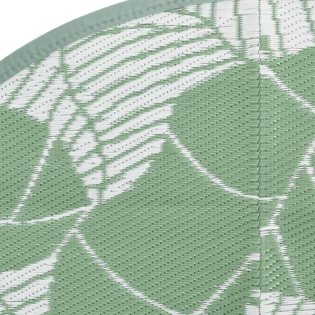 VIDAXL Tapis d'exterieur ARAKIL vert Ø200 cm PP