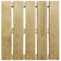 Voir la diapositive 2 : VIDAXL Dalles de terrasse 6 pcs 50x50 cm Bois Vert