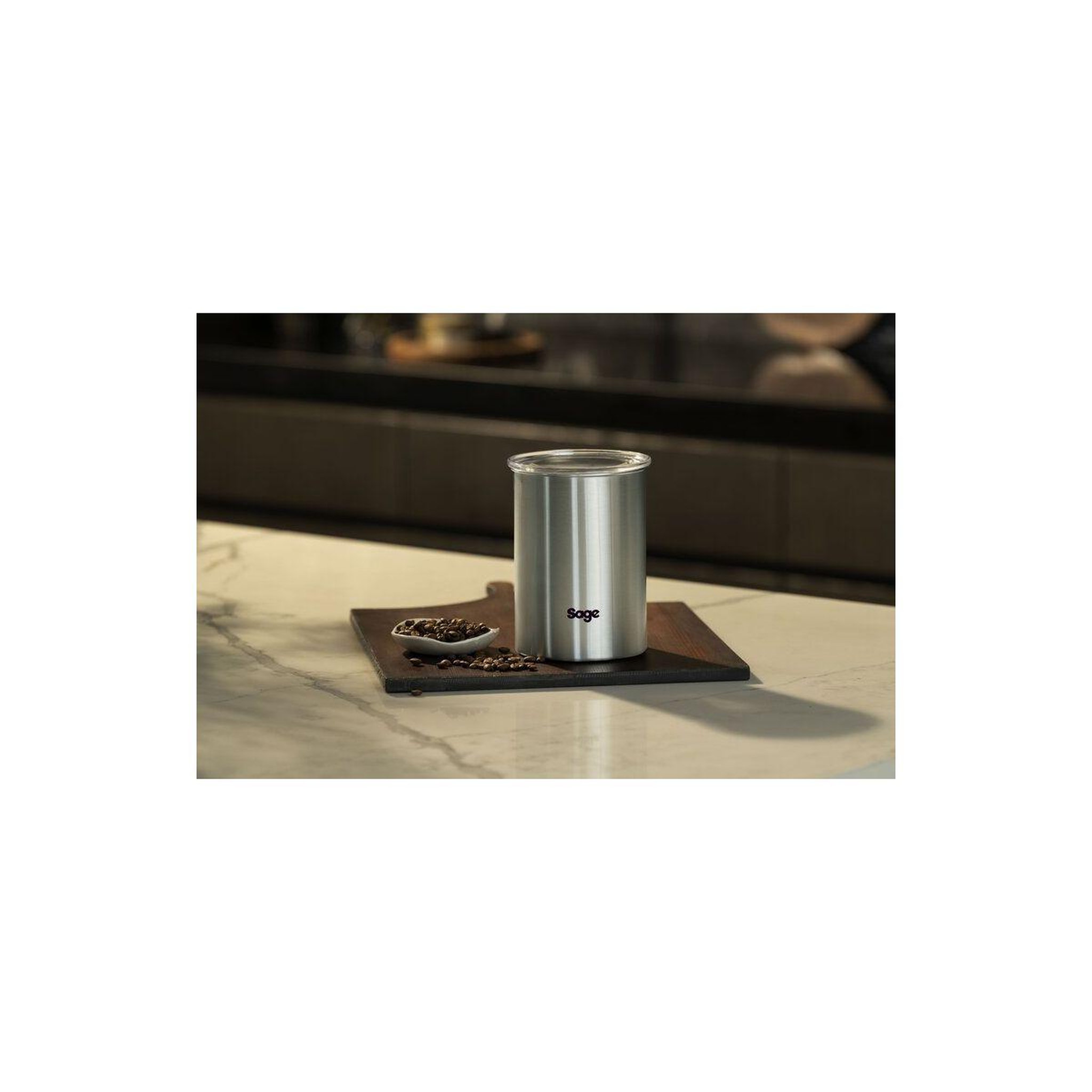 Voir la diapositive 4 : SAGEMCOM Boite à café conservation sous vide acier inox
